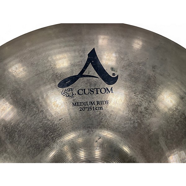 Used Zildjian 20in A Custom Medium Ride Cymbal