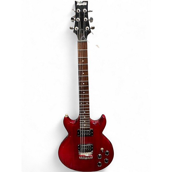 Used Ibanez GAX70 Trans Red Solid Body Electric Guitar
