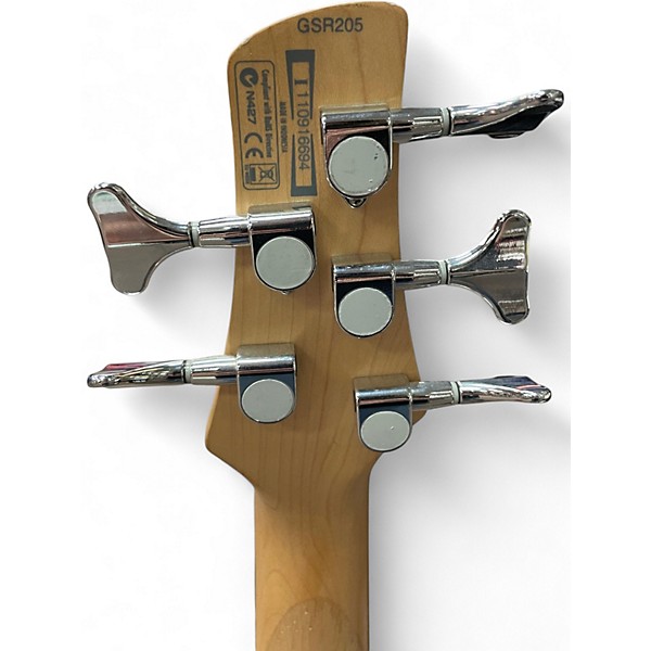 Used Ibanez GSR205 5 String Orange Electric Bass Guitar