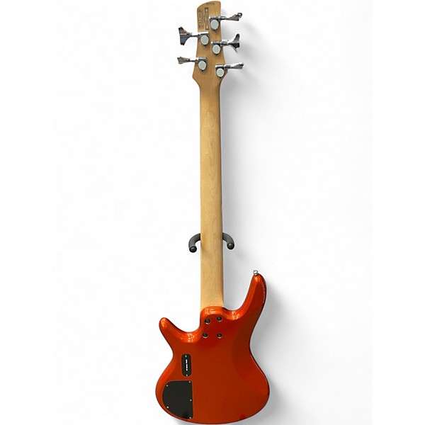Used Ibanez GSR205 5 String Orange Electric Bass Guitar