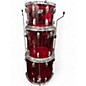 Used Ludwig 4 Piece Vistalite Bonham Red Drum Kit