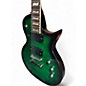 Used 2012 ESP LTD EC330FM See-Thru Green Solid Body Electric Guitar