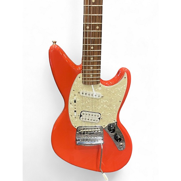 Used Fender Jagstang Red Solid Body Electric Guitar