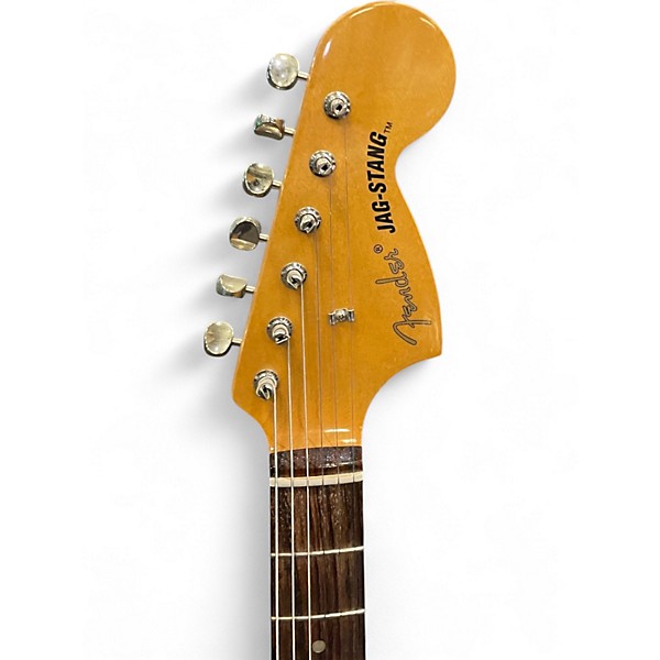Used Fender Jagstang Red Solid Body Electric Guitar
