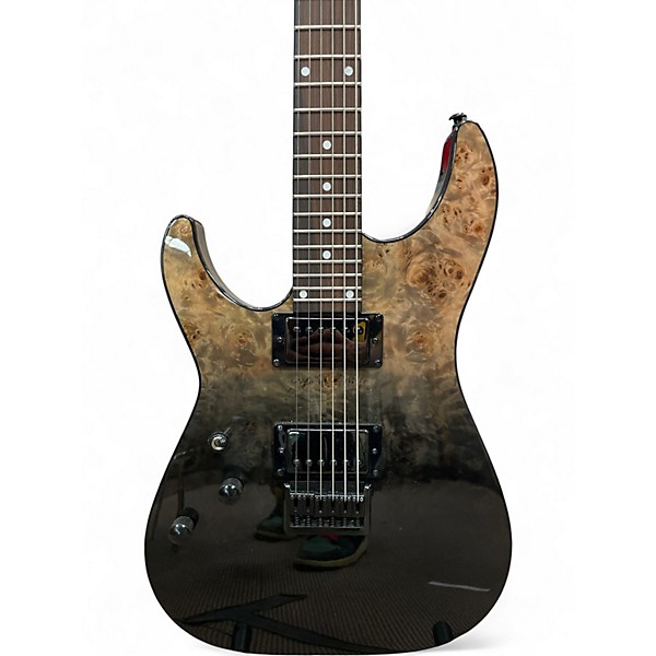 Used Schecter Guitar Research C1 Standard Left Handed Faded Burst Burl Electric Guitar