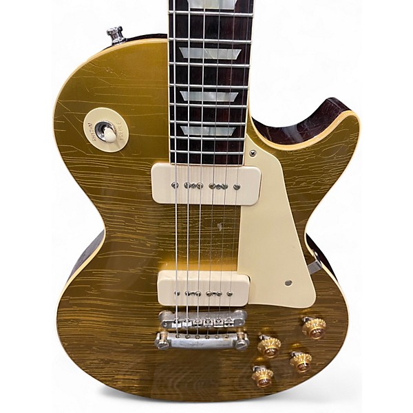Used 2022 Gibson Custom Murphy Lab 1956 Les Paul Light Aged GOLD TOP DARK BACK Solid Body Electric Guitar