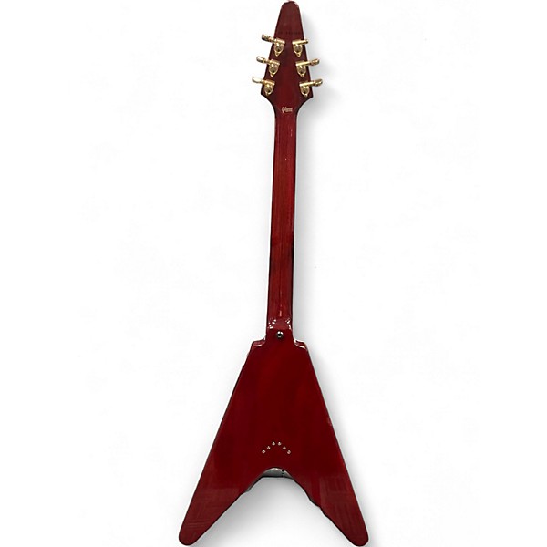 Used 2015 Gibson Flying V Custom Wine Red Solid Body Electric Guitar