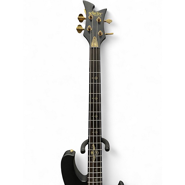 Used Schecter Guitar Research Johnny Christ Signature Black Electric Bass Guitar