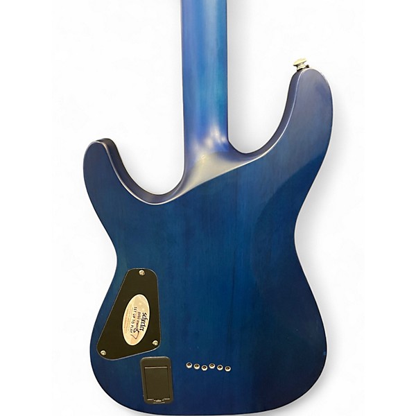 Used Schecter Guitar Research C1 Platinum TRANS BLUE Solid Body Electric Guitar