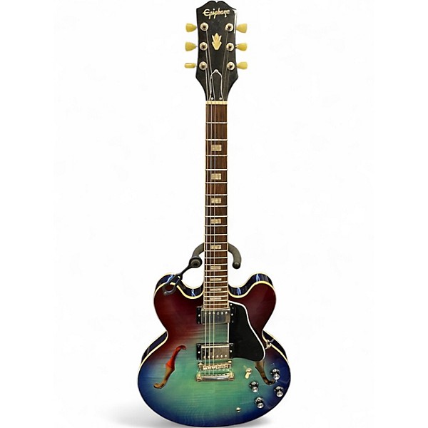 Used Epiphone ES335 FIGURED BLUEBERRY BURST Hollow Body Electric Guitar