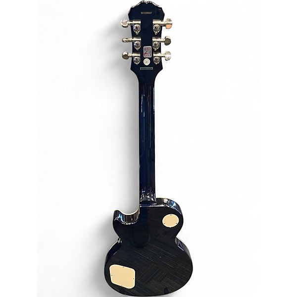 Used Epiphone Les Paul Standard Plus Pro Trans Blue Solid Body Electric Guitar