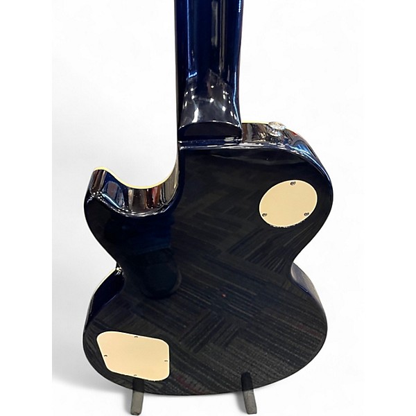 Used Epiphone Les Paul Standard Plus Pro Trans Blue Solid Body Electric Guitar