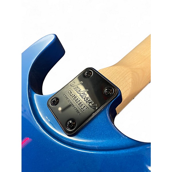 Used Jackson JS22 Dinky Metallic Blue Solid Body Electric Guitar