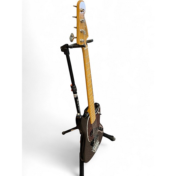 Used Fender Mustang Bass Black Electric Bass Guitar
