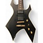 Used B.C. Rich Pro X Warlock Black and Gold Solid Body Electric Guitar