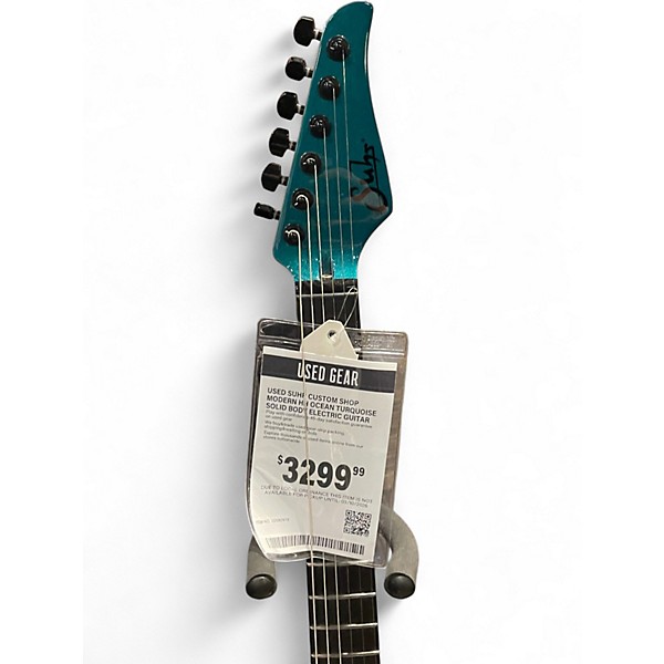Used Suhr CUSTOM SHOP MODERN HH Ocean Turquoise Solid Body Electric Guitar