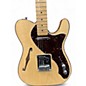 Used Fender American Elite Thinline Telecaster Natural Hollow Body Electric Guitar