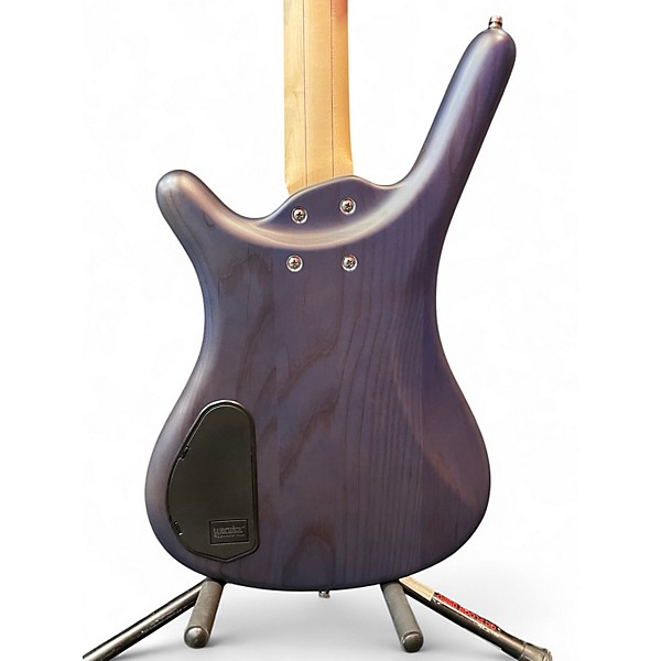 Used RockBass by Warwick Corvette Nirvana Black Transparent Satin Electric Bass Guitar