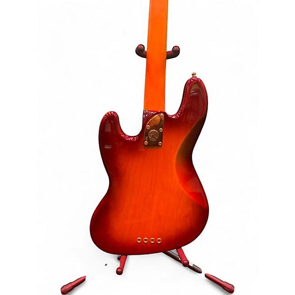 Used Fender 75th Anniversary Commemorative American Jazz Bass 2-Color Bourbon Burst Electric Bass Guitar