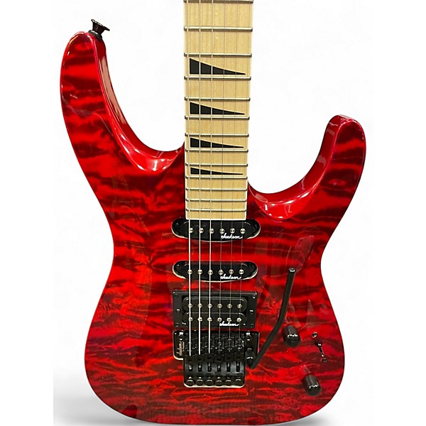 Used Jackson JS34Q Dinky red Solid Body Electric Guitar
