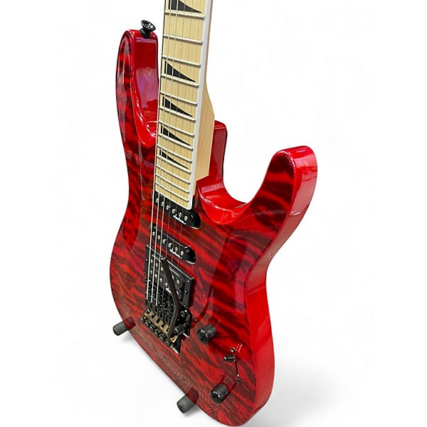 Used Jackson JS34Q Dinky red Solid Body Electric Guitar