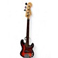 Used Squier Standard Precision Bass Fretless 2 Tone Sunburst Electric Bass Guitar thumbnail