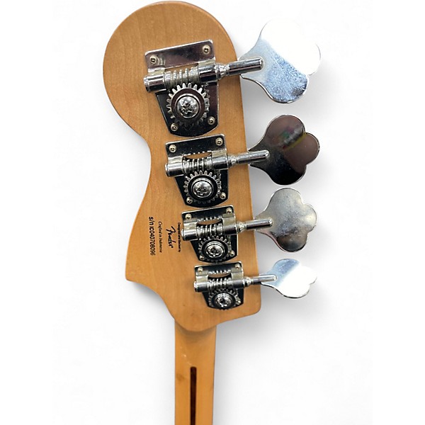 Used Squier Standard Precision Bass Fretless 2 Tone Sunburst Electric Bass Guitar