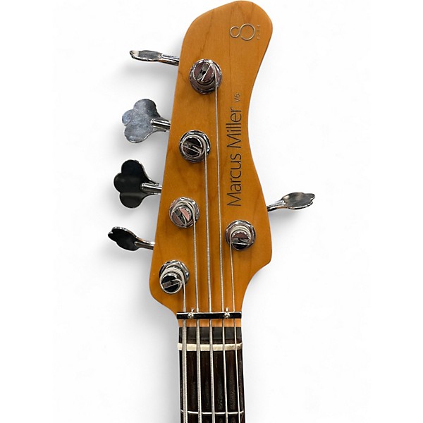 Used Sire MARCUS MILLER V6 CANDY APPLE RED SATIN Electric Bass Guitar