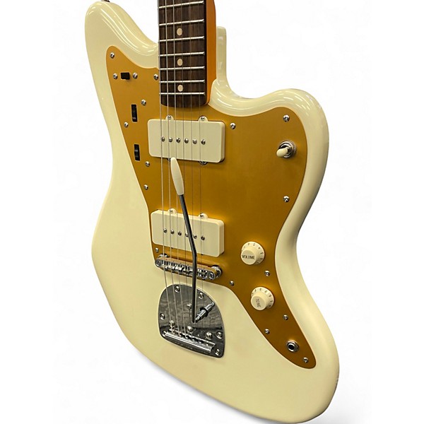 Used Squier J Mascis Jazzmaster Vintage White Solid Body Electric Guitar