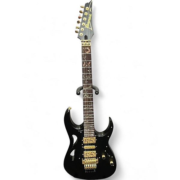 Used 2024 Ibanez Steve Vai Signature PIA3761-XB Onyx Black Solid Body Electric Guitar