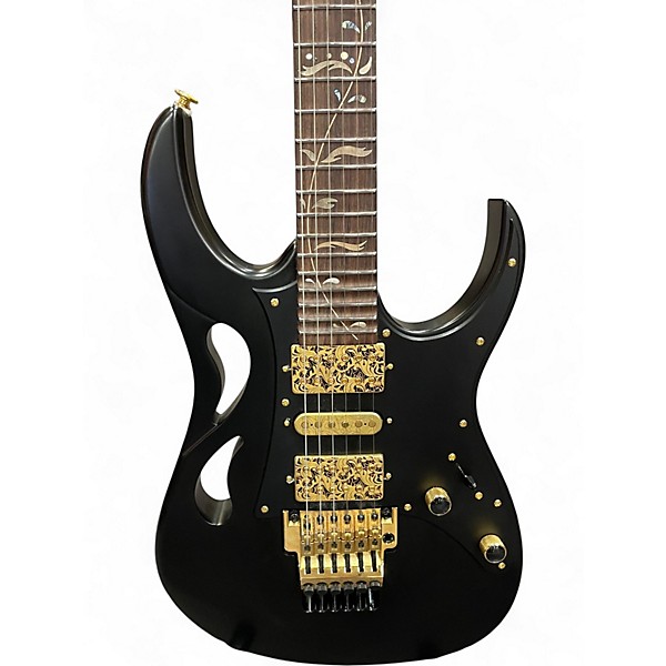 Used 2024 Ibanez Steve Vai Signature PIA3761-XB Onyx Black Solid Body Electric Guitar
