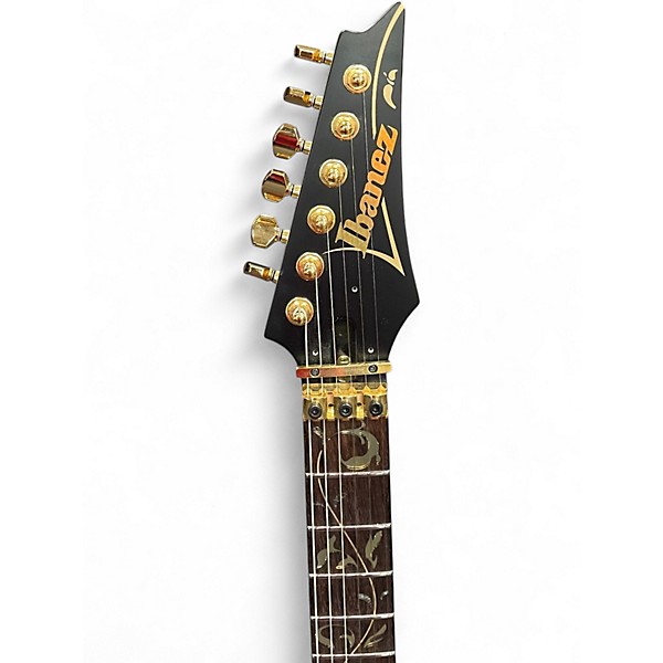 Used 2024 Ibanez Steve Vai Signature PIA3761-XB Onyx Black Solid Body Electric Guitar
