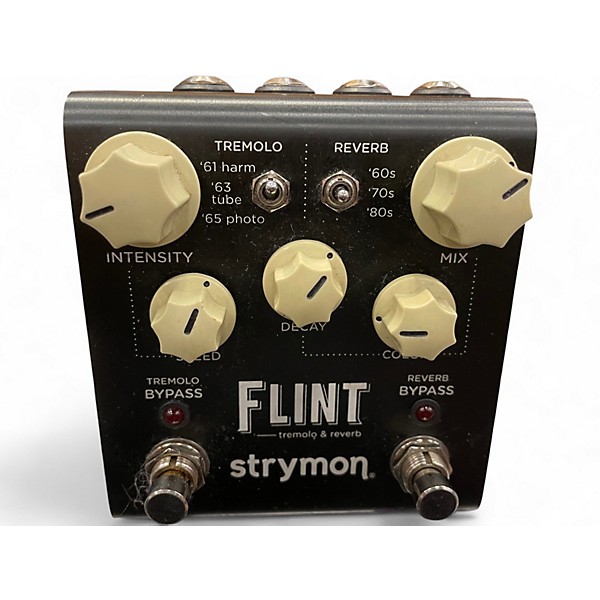 Used Strymon Flint Tremolo and Reverb W/MiniSwitch Tap Tempo & Boost Swit Effect Pedal