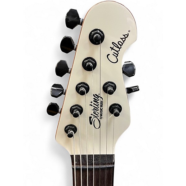 Used Sterling by Music Man Jason Richardson Cutlass 7 String White Solid Body Electric Guitar