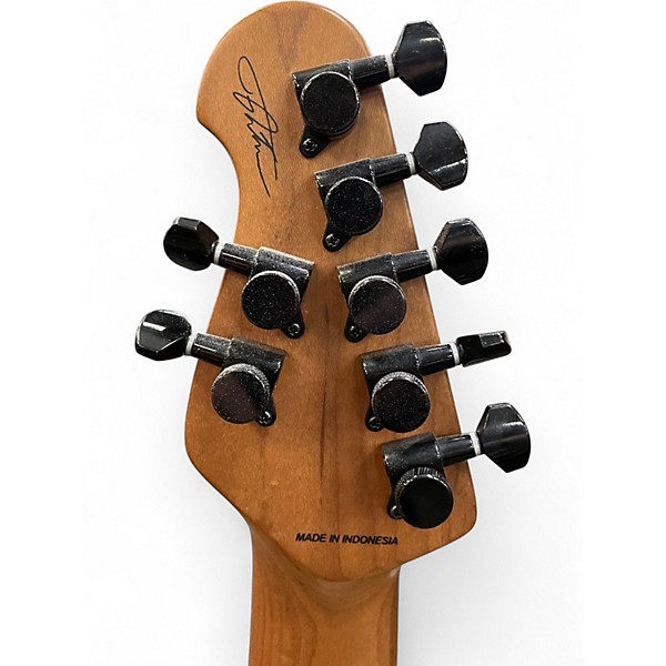 Used Sterling by Music Man Jason Richardson Cutlass 7 String White Solid Body Electric Guitar