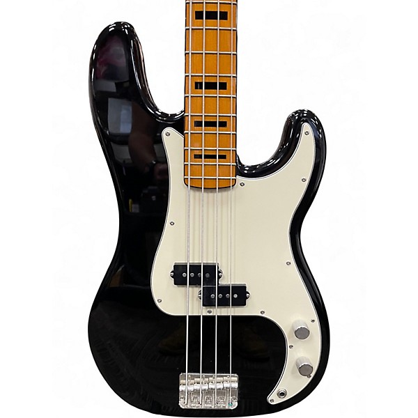Used Squier Classic Vibe 1970S Precision Bass Black and White Electric Bass Guitar