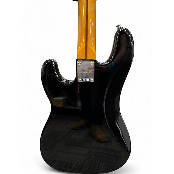 Used Squier Classic Vibe 1970S Precision Bass Black and White Electric Bass Guitar