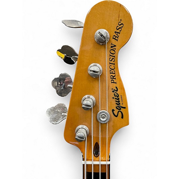 Used Squier Classic Vibe 1970S Precision Bass Black and White Electric Bass Guitar