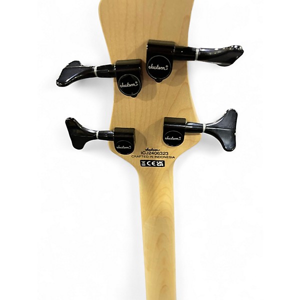 Used 2024 Jackson J Series Spectra Bass JS23 Guitar Red Satin Electric Bass Guitar