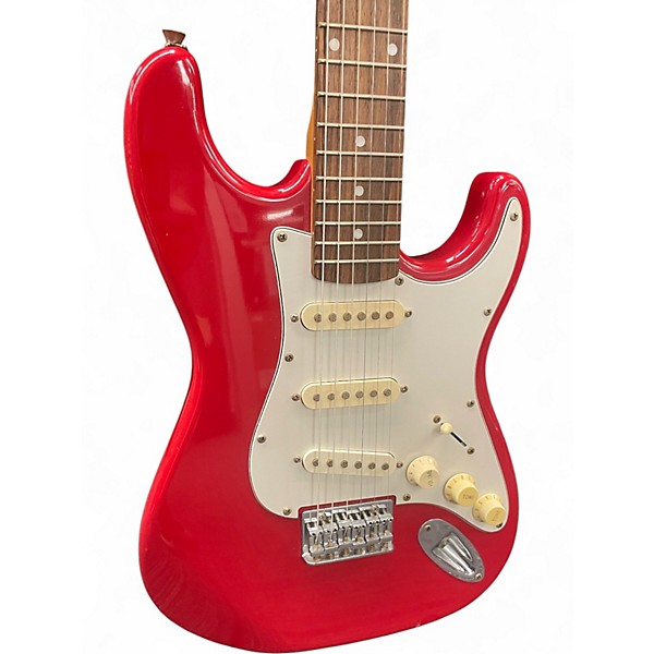 Used Cruzer By Crafter Double Cut Red Solid Body Electric Guitar