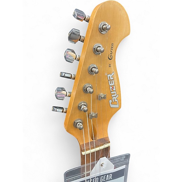 Used Cruzer By Crafter Double Cut Red Solid Body Electric Guitar