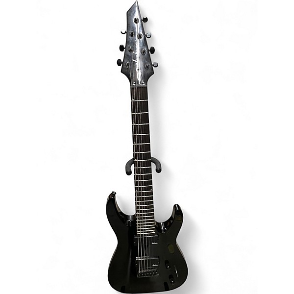 Used Jackson JS22-7 Dinky 7 String Black Solid Body Electric Guitar