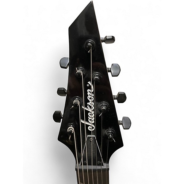 Used Jackson JS22-7 Dinky 7 String Black Solid Body Electric Guitar
