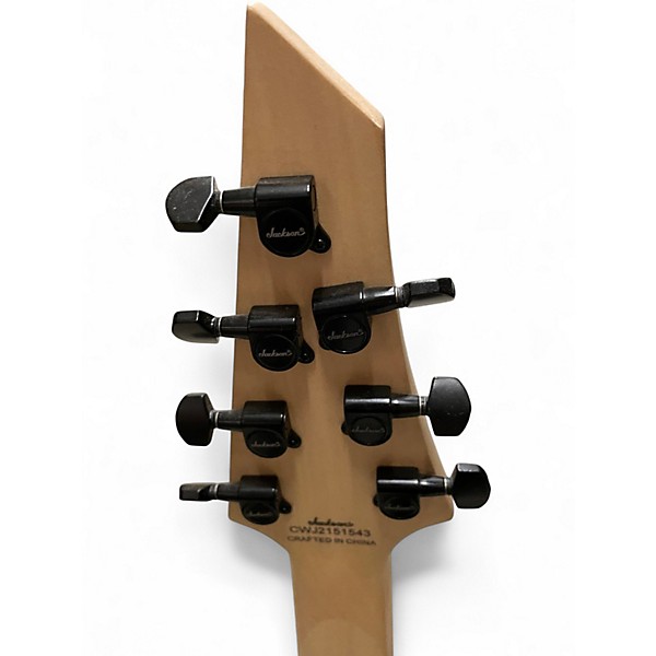 Used Jackson JS22-7 Dinky 7 String Black Solid Body Electric Guitar