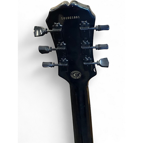 Used Epiphone LES PAUL CLASSIC TRANS BLACK Solid Body Electric Guitar