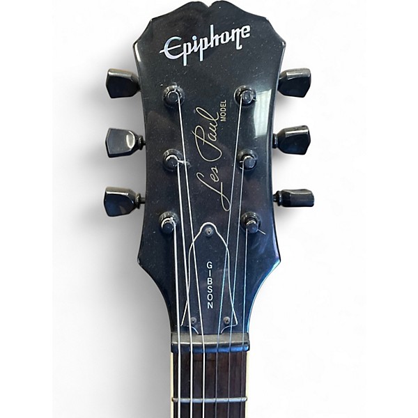 Used Epiphone Les Paul Classic Trans Blue Solid Body Electric Guitar