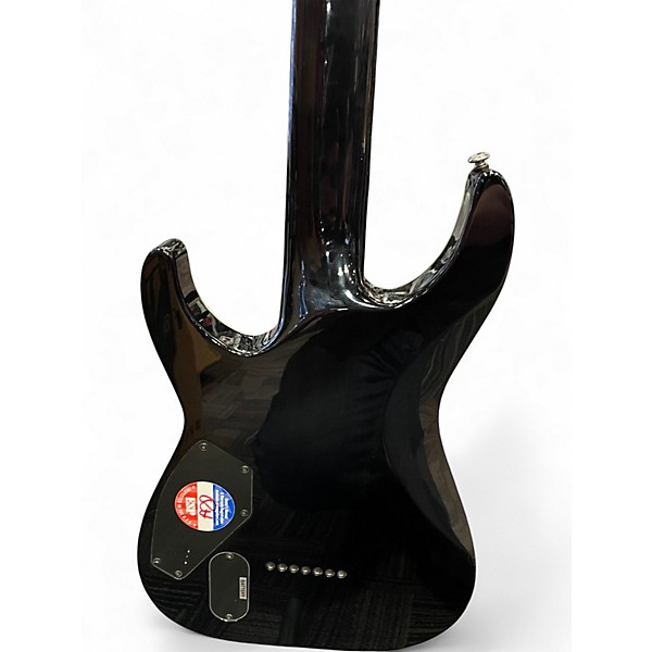 Used ESP LTD H1007 7 String Trans Black Solid Body Electric Guitar
