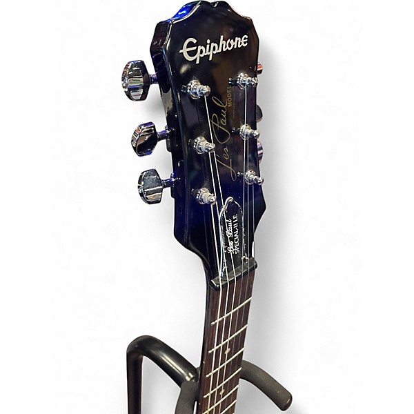 Used 2025 Epiphone Les Paul Special II Black Solid Body Electric Guitar