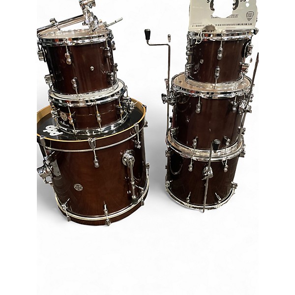 Used PDP by DW 6 Piece Concept Series BIRCH Mahogany Drum Kit