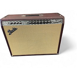 Used Fender 1965 Reissue Ox Blood Twin Reverb 85W 2x12 Tube Guitar Combo Amp